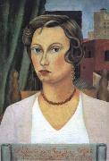 Frida Kahlo Portrait of Mrs.Jean Wight oil on canvas